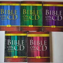 KJV Bible On Audio CD New Testament 5 Discs Volume 2 Matthew 6 Luke 12 Corinthians 18 Revelation 15 Thessalonians Timothy-Titus