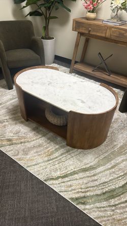 Real marble table