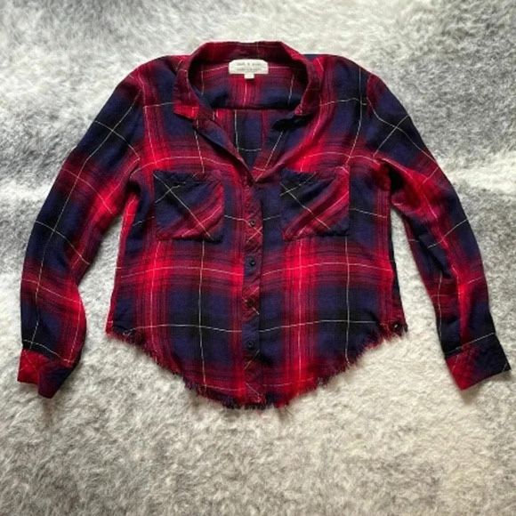 Anthropologie Cloth & Stone Plaid Shirt