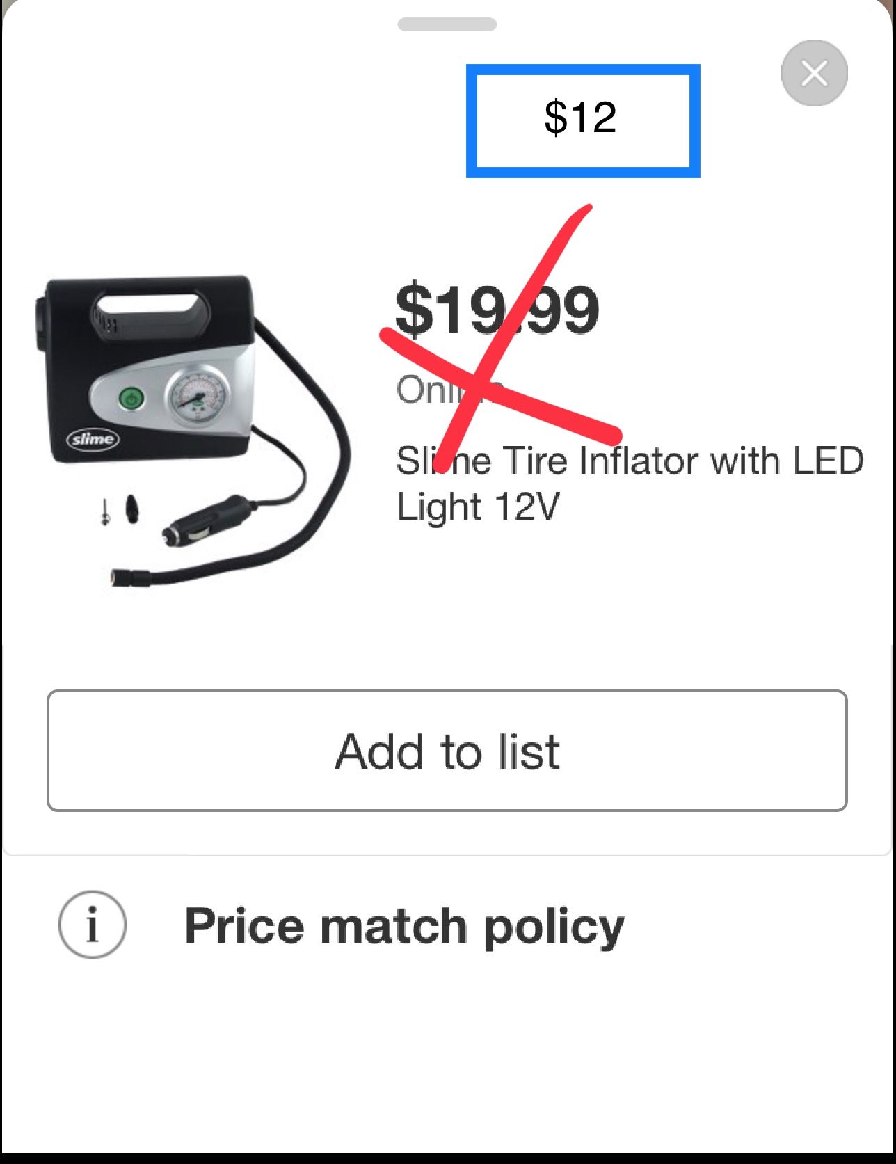 Aliñe tire inflador12 v