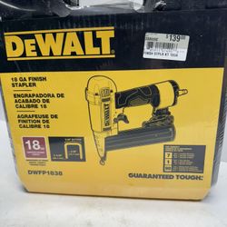 New Dewalt 18Ga Finish Stapler Kit. You Must Pickup