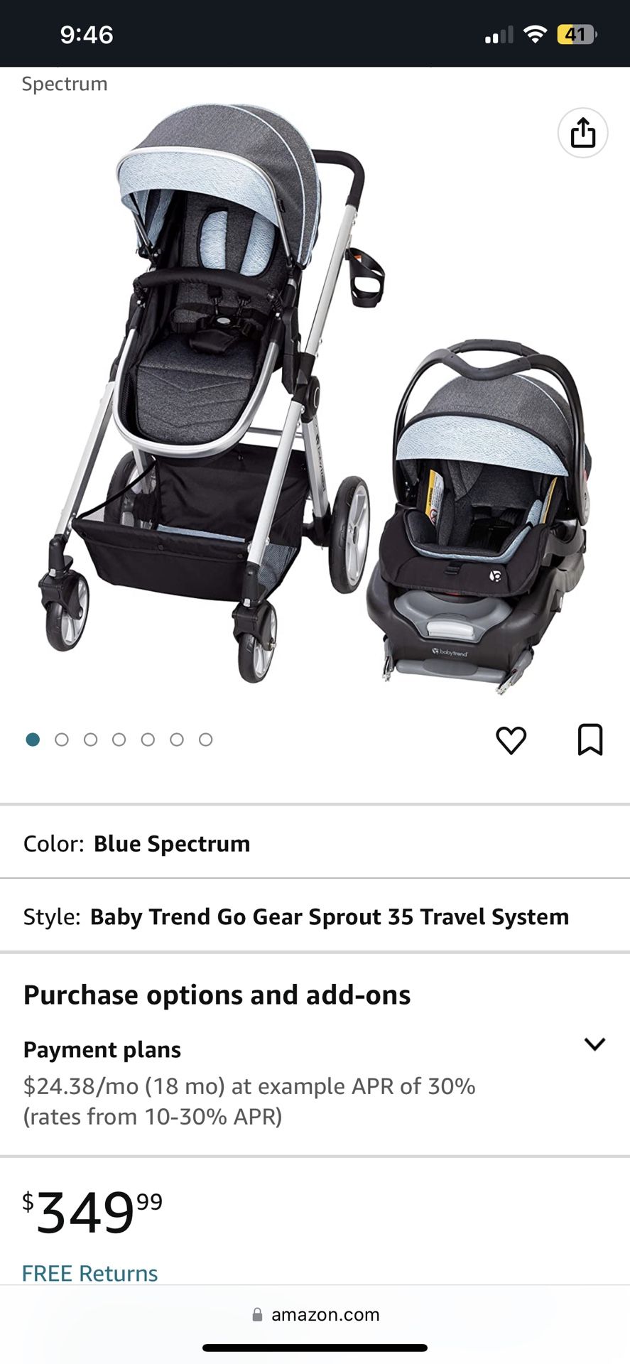 Baby Girl babytrend Stroller