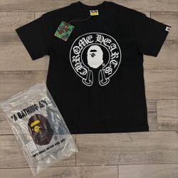 BAPE X CHROME HEARTS SHIRT (Black)
