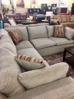 🇺🇸Blowout Furniture Sale!🇺🇸 Brand New Oversized Gray Sectional! $50 Down Takes It Home Today!
