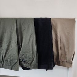 SLACKS OR PANTS MENS SET OF 4.