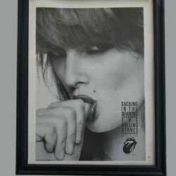 8x10 Framed Original Rolling Stones' compilation album "Sucking in the Seventies," Print 