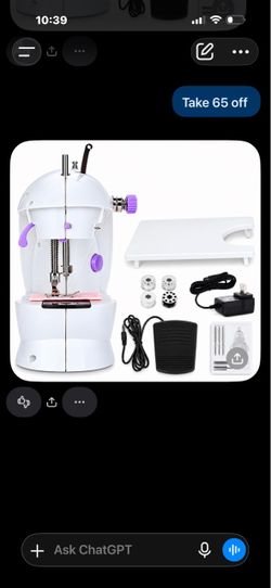 Mini Sewing Machine with Accessories