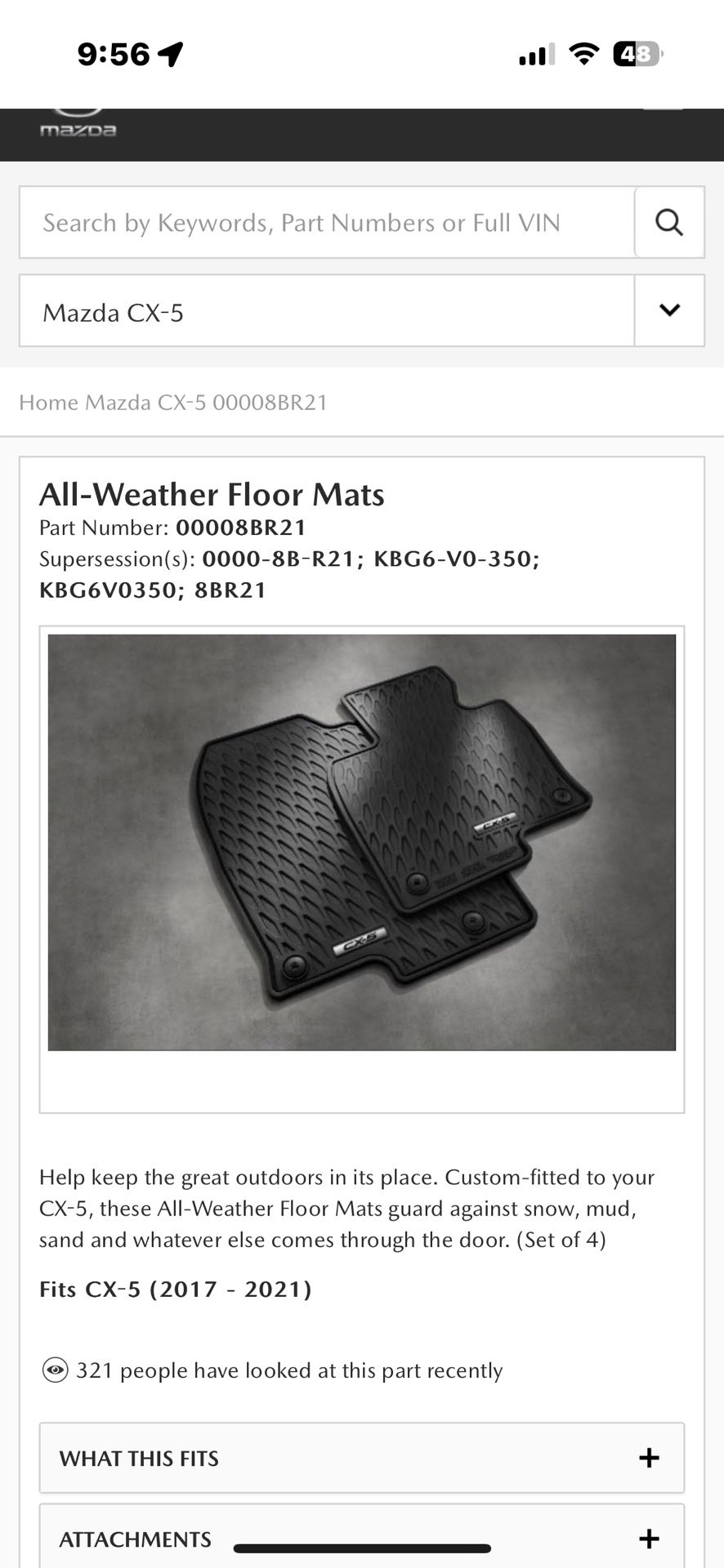 Brand New All Weather CX5 Mats