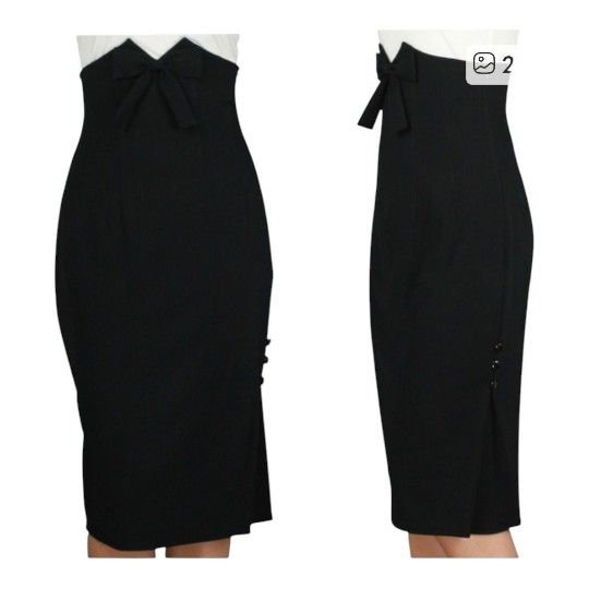 Gothic Pinup Pencil Skirt Womens New