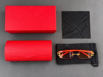 Cartier Rimless Sunglasses with Case and Box