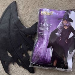 Spirit Halloween Gothic With Costume With Sparkly Wings