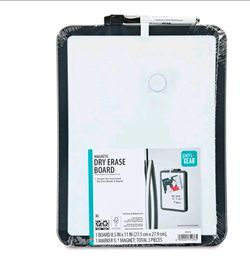 Pen+Gear Magnetic Dry Erase Board 8.5x11 w/ Marker – NEW