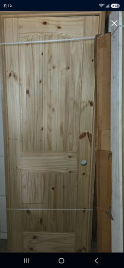 28x80 Left hand prehung interior door solid pine last one $350