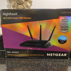 Netgear Nighthawk AC2300 Router Smart WiFi with MU-MIMO 1 GHz Dual Core R7000P