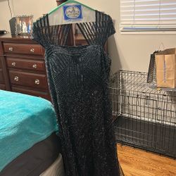 Adrianna Papell Platinum Gown 