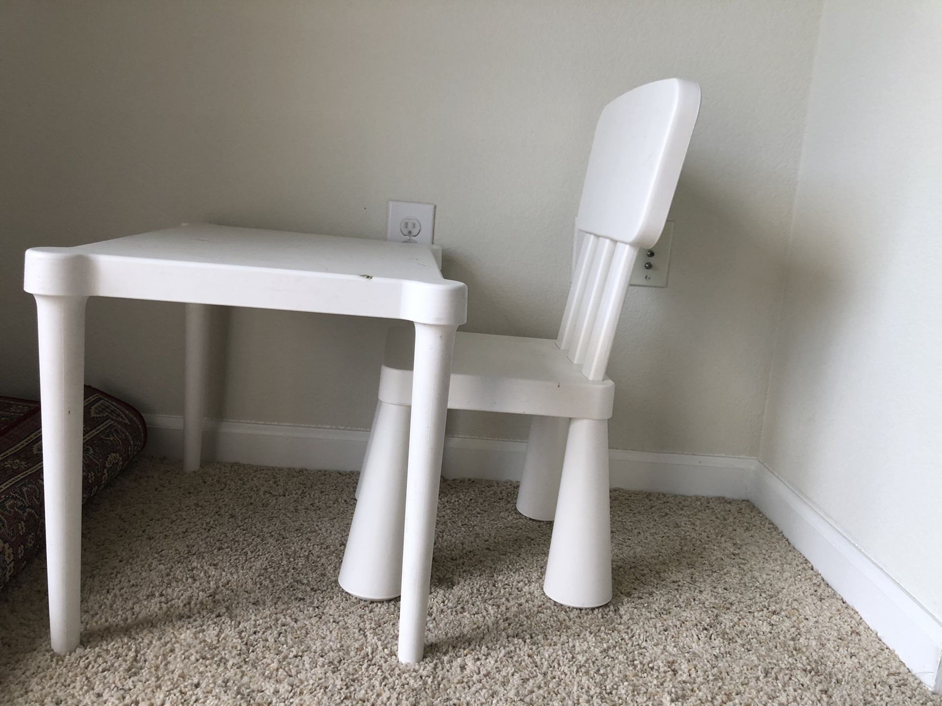 Ikea kids table and chair