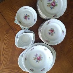 Polish China 12 Setting Dinner Set From Wałbrzych POLAND