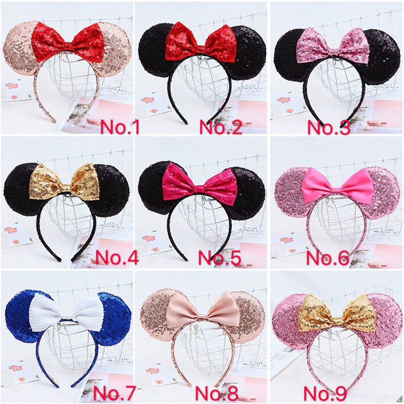 Minnie Mouse ears headband Sparkle shim