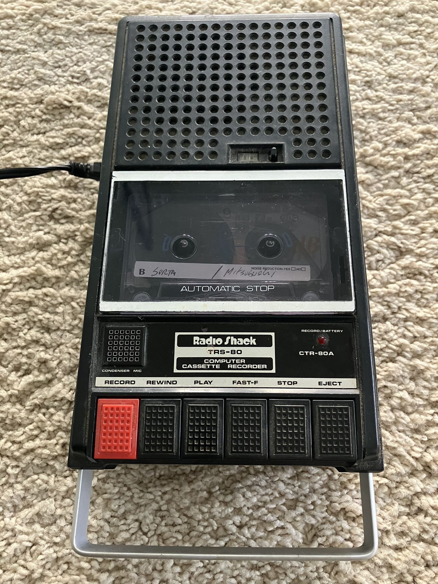 Cassette Recorder - Radio Shack TRS 80