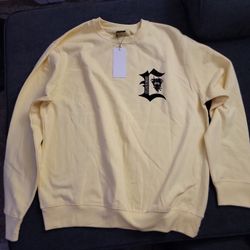 Crooks And Castles Mens Yellow Sweatshirt Crewneck