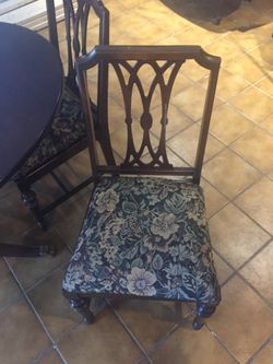 Wooden Table with Chairs