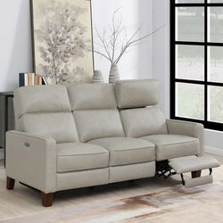 Muebles de costco, Jackson Leather Power Reclining Sofa