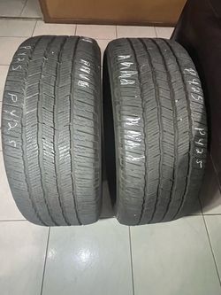 275/50/22. Two used Michelin defender tires. Please read description.