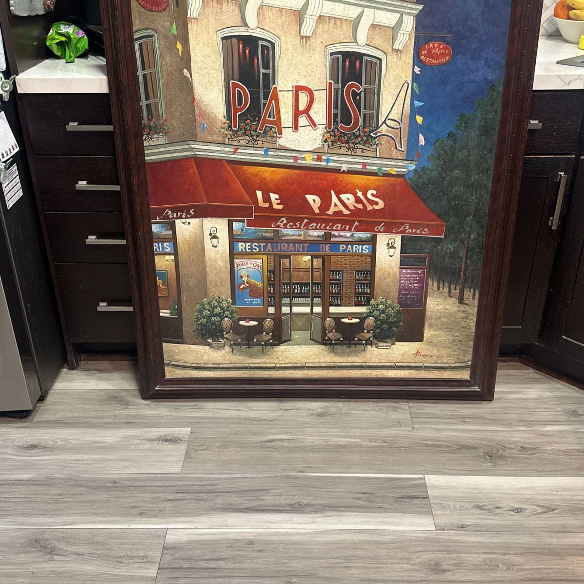 Picture Frame Paris Canvas