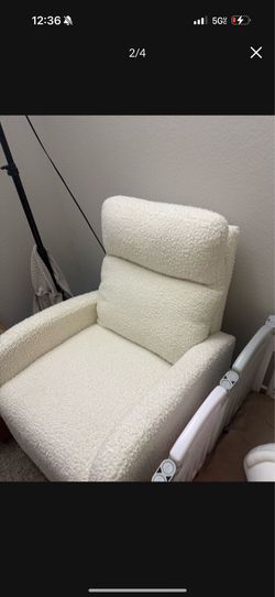 White Nursery Rocking Chair, Never Used