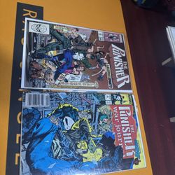 2 vintage marvel punisher comics from the 80’s