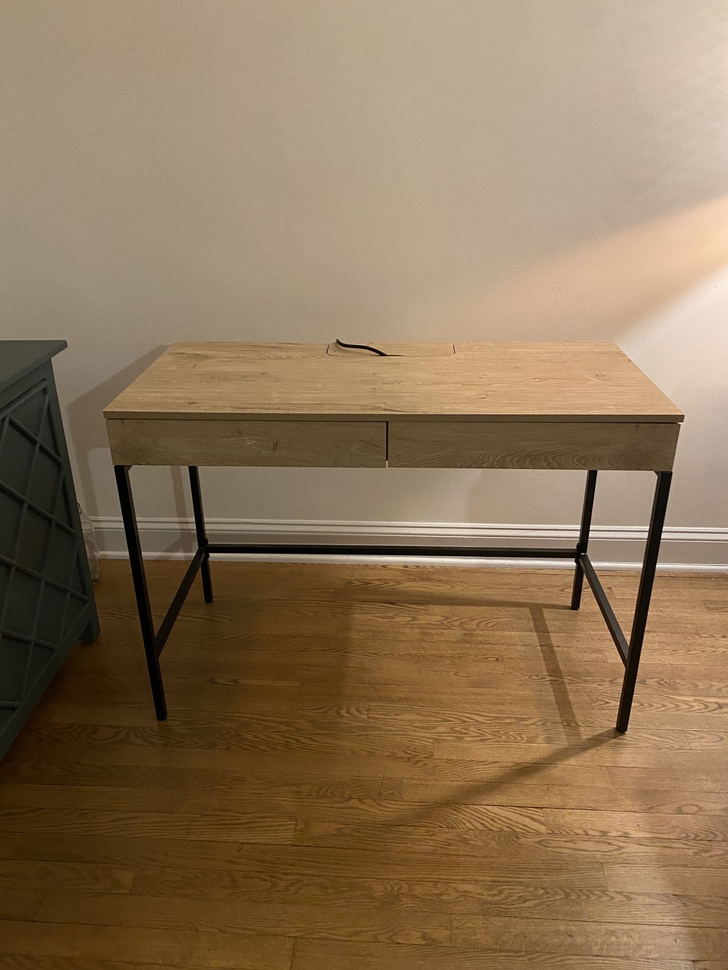 Loring Wood Writing Desk with Drawers Project 62 TARGET Vintage Oak for