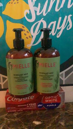 Mielle Rosemary Mint Strengthening Leave-In Conditioner 2-Pack