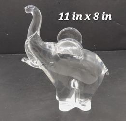 Gorgeous ELEPHANT V NASON ITALY Glass Art Elephant Statue 11"X 8" Nice!