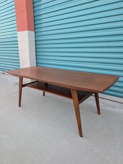 Vintage Mid Century Modern Hans Brattrud Walnut Coffee Table – Norway