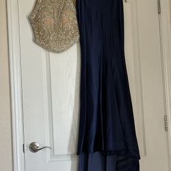 Prom Crop Top And Long Skirt Dress 