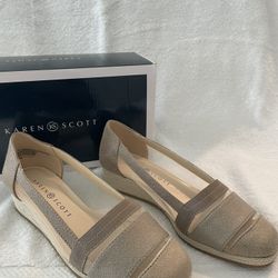 Karen Scott Natural Beige Color Shoes Size 7