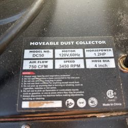 BUCKTOOL Dust Collector, 1.2HP Auto-Start, 750 CFM, Bag System with 5.4 Cu.Ft Capacity, 5 Reducers and Mobile Base for Woodworking