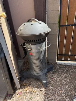 Propane gas grill.