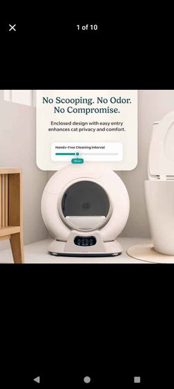 New in box
Petcove PurrTek Automatic Litter Box Self Cleaning 5GHz Wi-Fi, Odor Control
Quiet Operation with App Sealed Waste Bin, Advanced Safety Sens