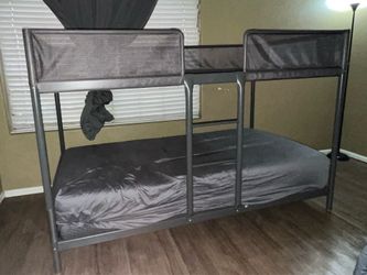 Dark Gray Twin Bunk Bed Frame (frame only )