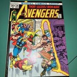 1972 Bronze Age Avengers #99 Comic Book 