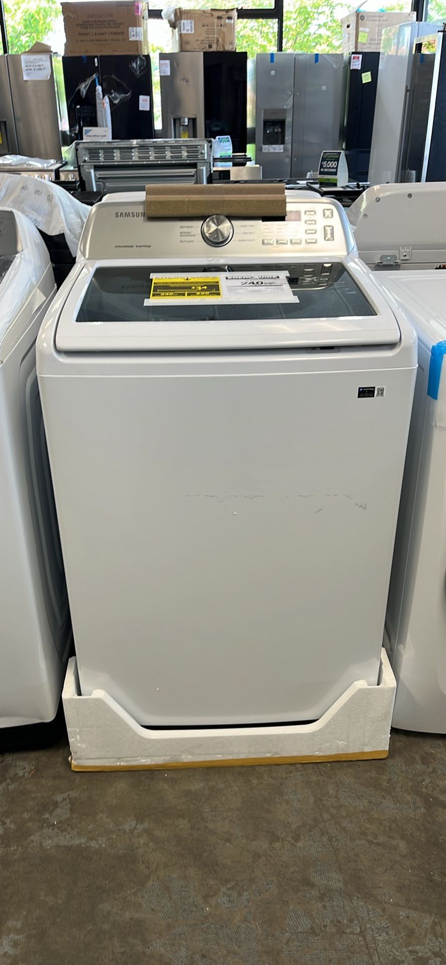 💥Great Deal💥 4.7 cu.ft. Large Capacity Smart Top Load Washer with Active WaterJet in White