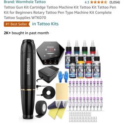 Rotary Tattoo Pen (Wormhole) + Caps and Extras.