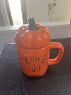 Rae Dunn Pumpkin Spice Mug With Topper