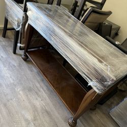 WOOD CONSOLE TABLE
