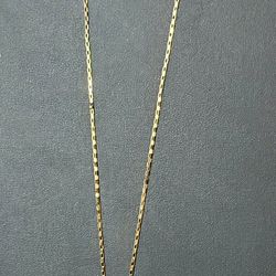 14 K 20 Inch Chain And Cross Charm 