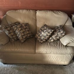 Leather Loveseat