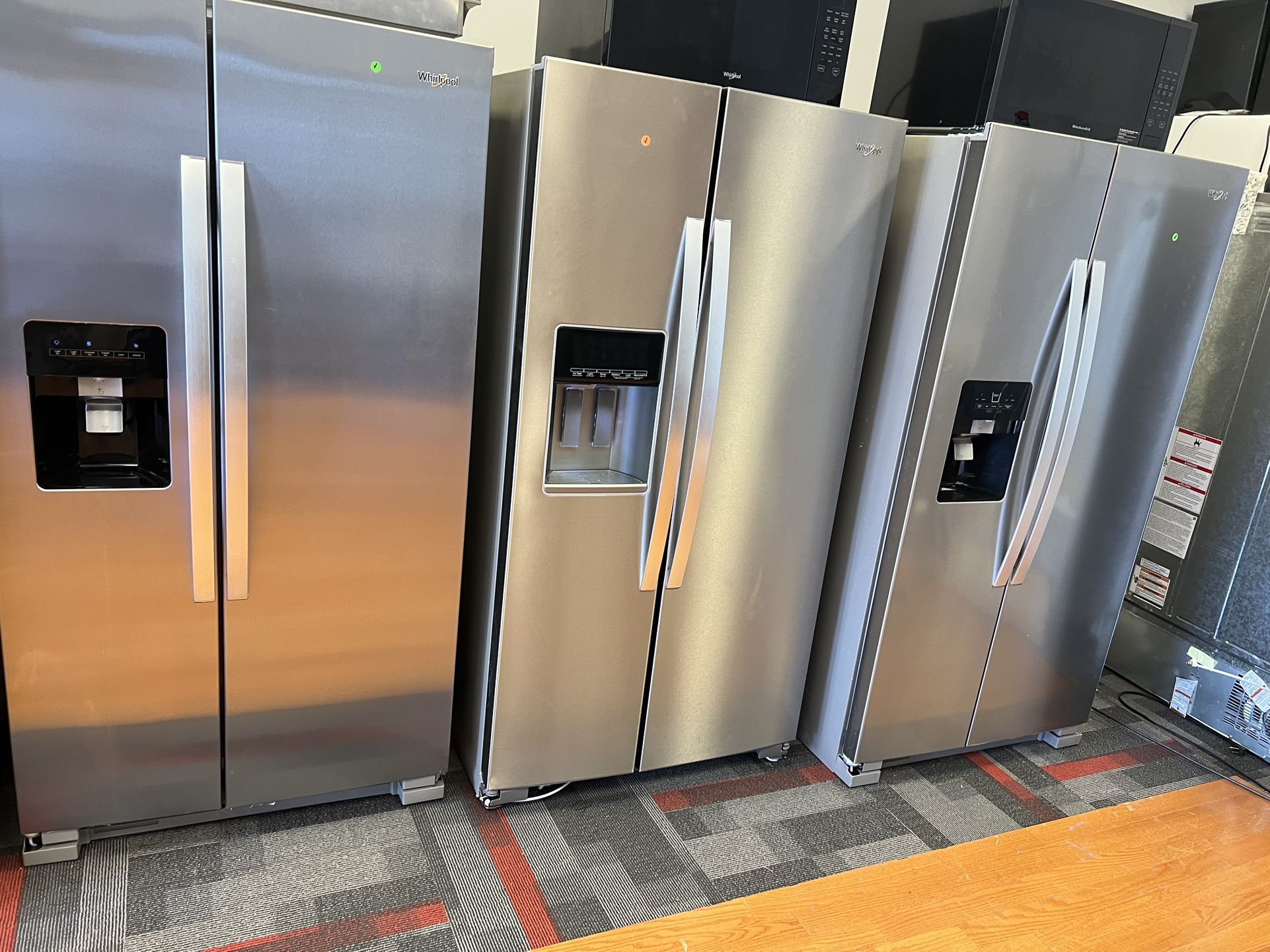 Whirlpool Side By Side Fridge Stainless Steel 26cf
