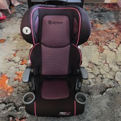 BabyTrend Pink And Black 2 In 1 Foldable Booster Carseat
