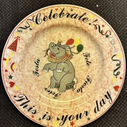 CELEBRATE THIS IS YOUR DAY Ceraminter Made in Italy Special PLATE RARE